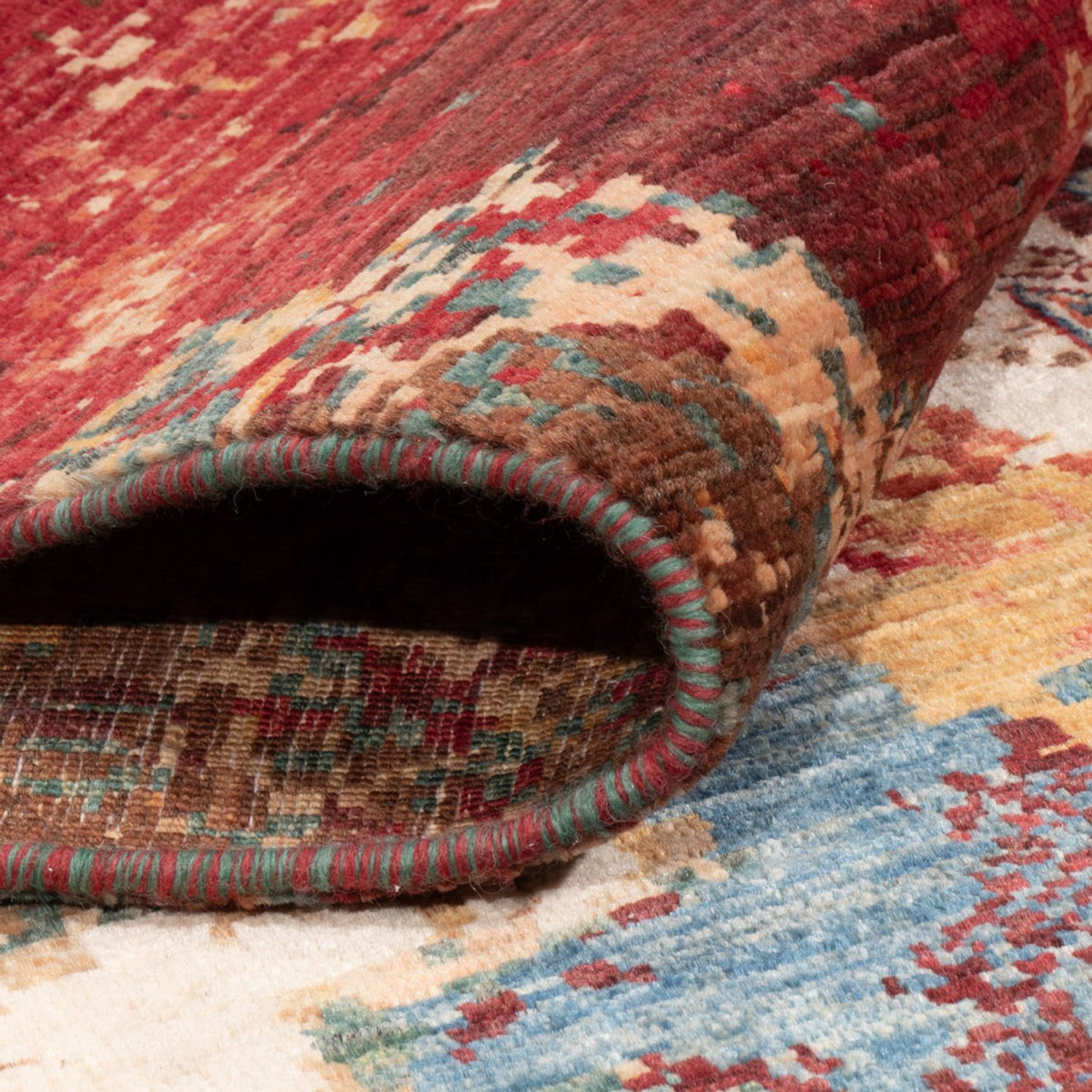 Designer Teppich - 200 x 155 cm - mehrfarbig