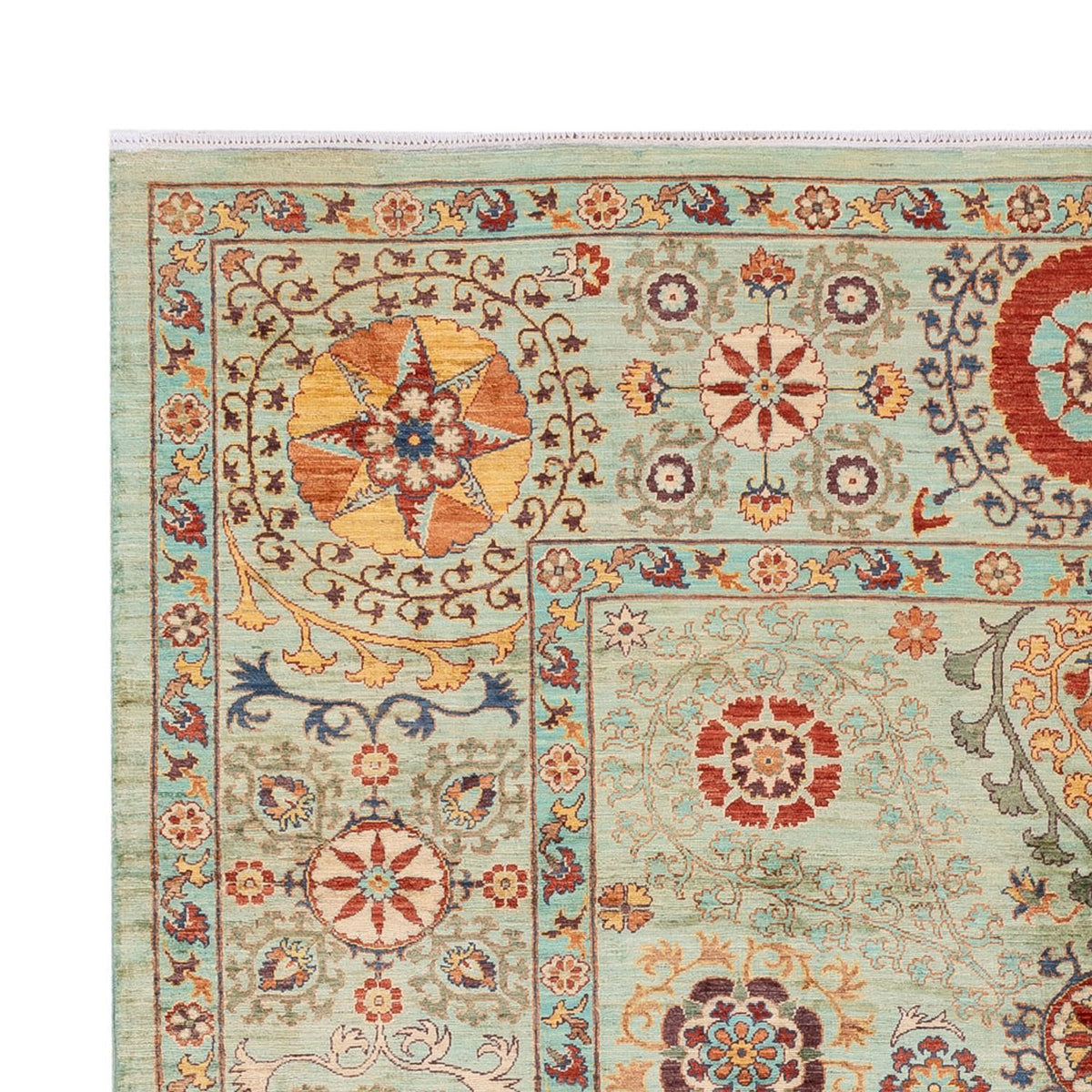 Ziegler Teppich - Ariana - 251 x 204 cm - minzgrün