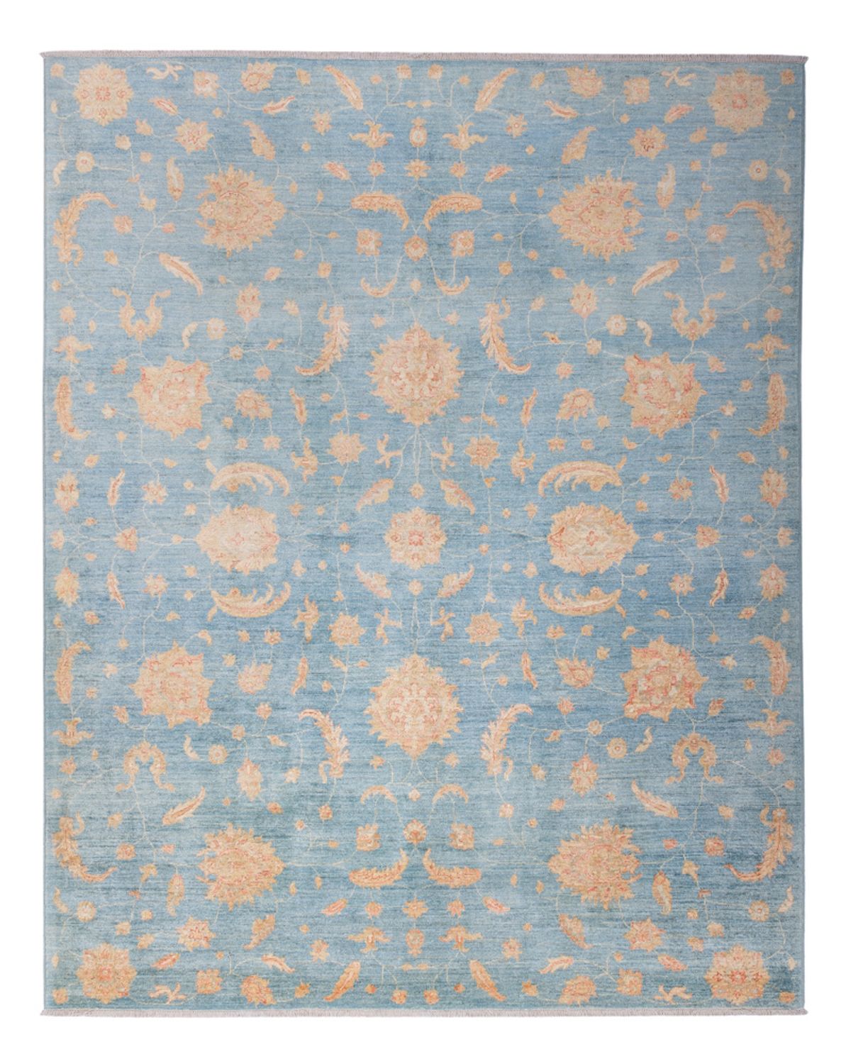 Ziegler Teppich - Modern - 309 x 252 cm - hellblau