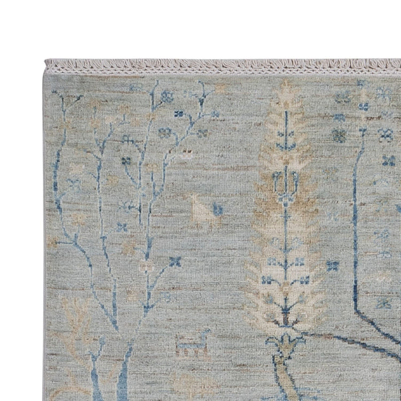 Designer Teppich - 181 x 120 cm - silber