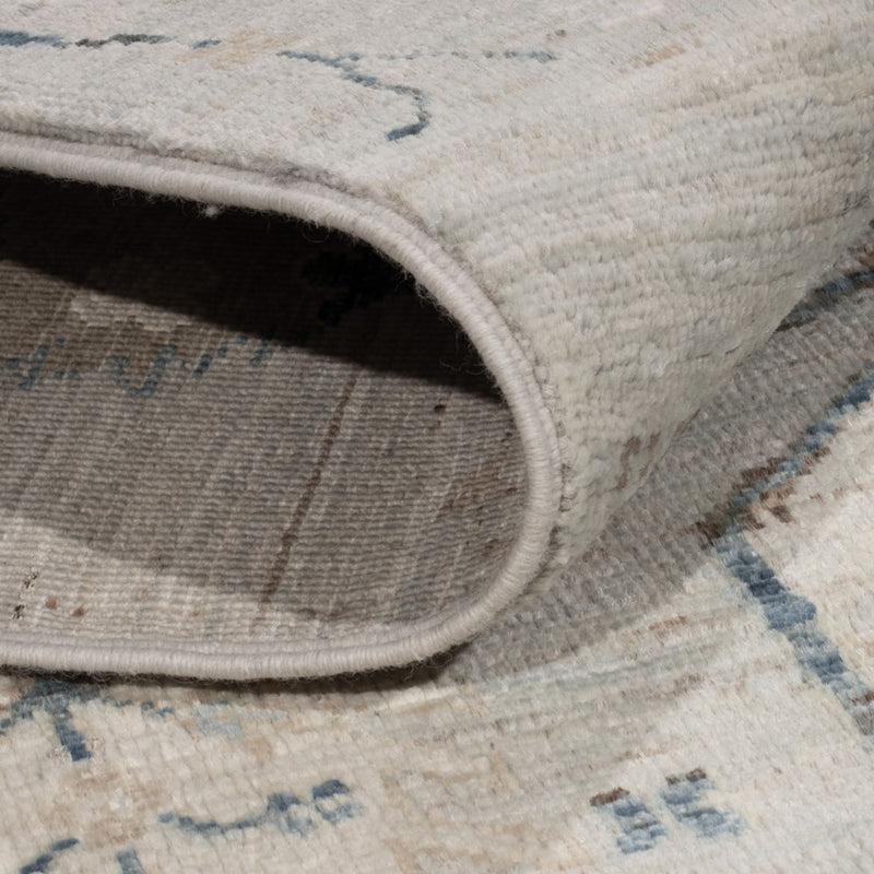 Designer Teppich - 181 x 120 cm - silber