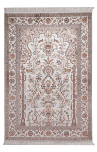 Tapis en soie - Soie chinoise - 183 x 122 cm - crème