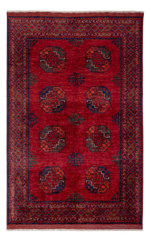 Afghan Teppich - Kunduz - 253 x 166 cm - rot