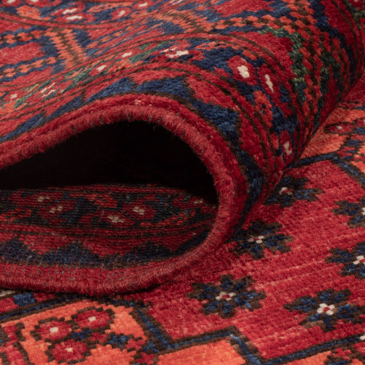 Afghan Teppich - Kunduz - 253 x 166 cm - rot