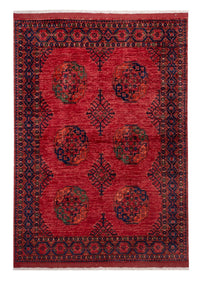 Tappeto afgano - Kunduz - 234 x 172 cm - rosso