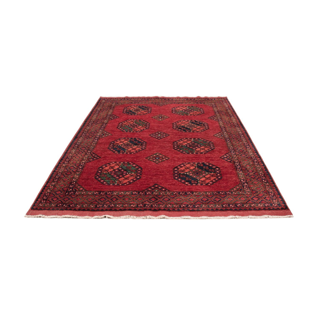 Afghan Teppich - Kunduz - 256 x 176 cm - rot