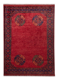 Tappeto afgano - Kunduz - 239 x 177 cm - rosso