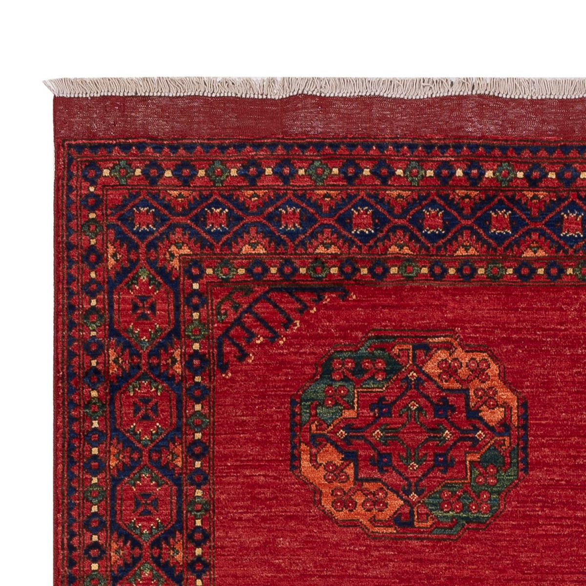 Afghan Teppich - Kunduz - 241 x 177 cm - rot