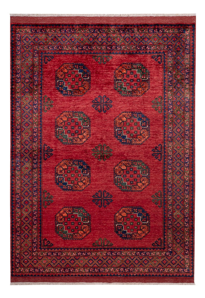 Afghan Teppich - Kunduz - 243 x 177 cm - rot