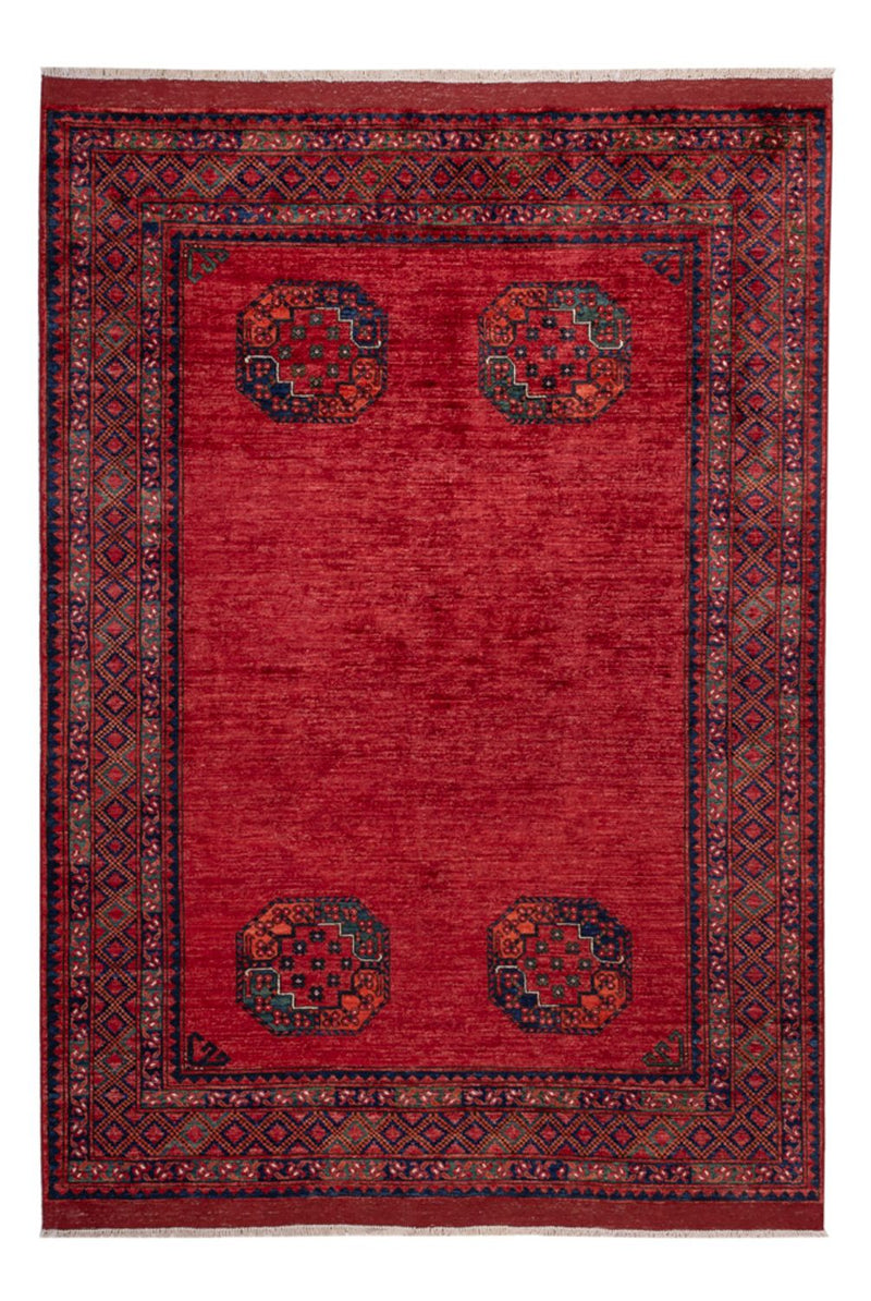 Afghan Teppich - Kunduz - 240 x 173 cm - rot