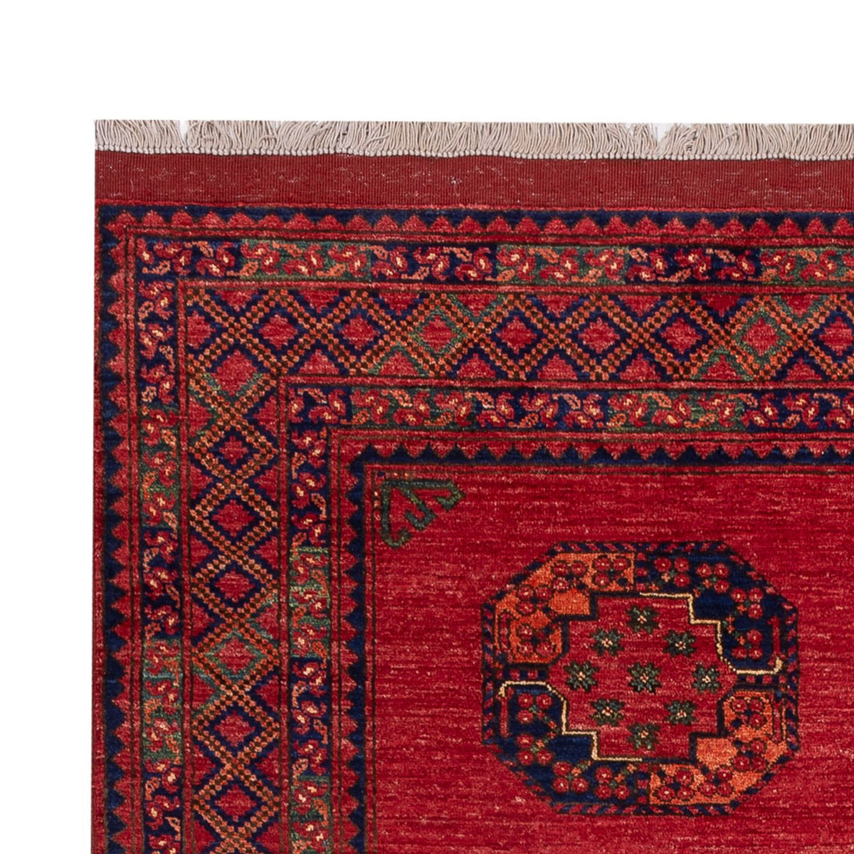 Afghan Teppich - Kunduz - 241 x 175 cm - rot