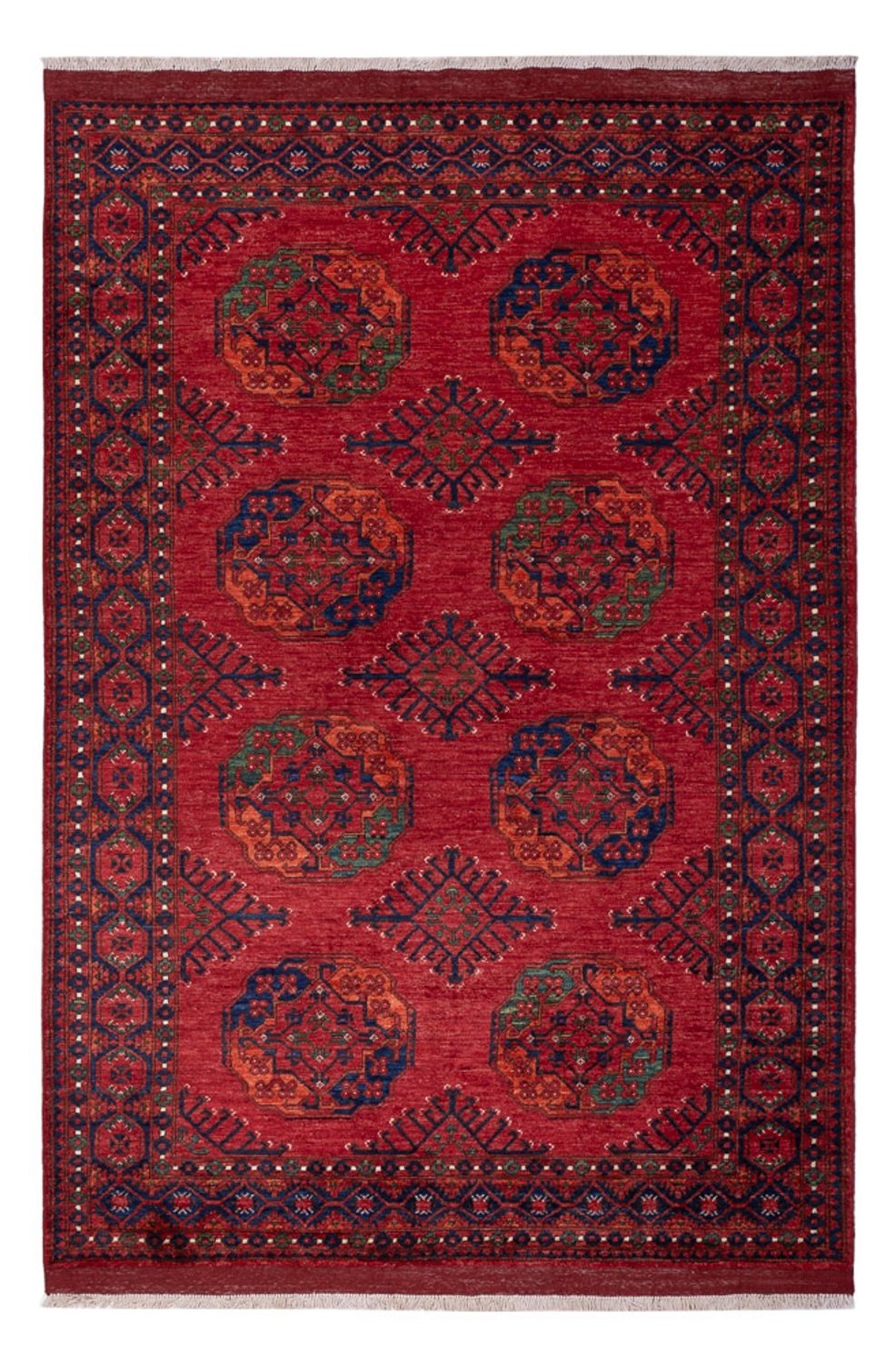 Afghan Teppich - Kunduz - 239 x 165 cm - rot