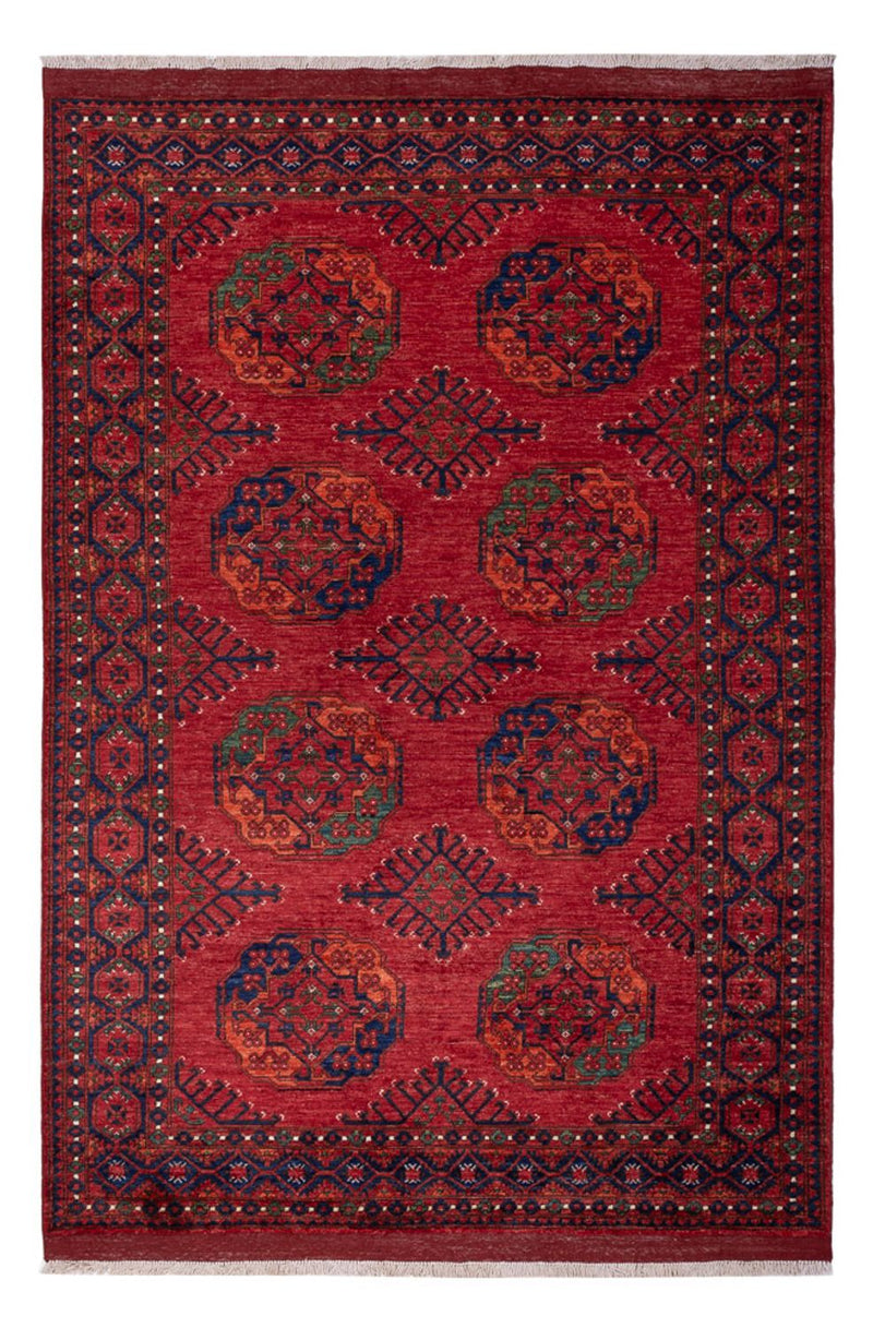 Afghan Teppich - Kunduz - 239 x 165 cm - rot