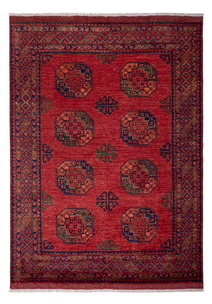 Afghan Teppich - Kunduz - 246 x 180 cm - rot