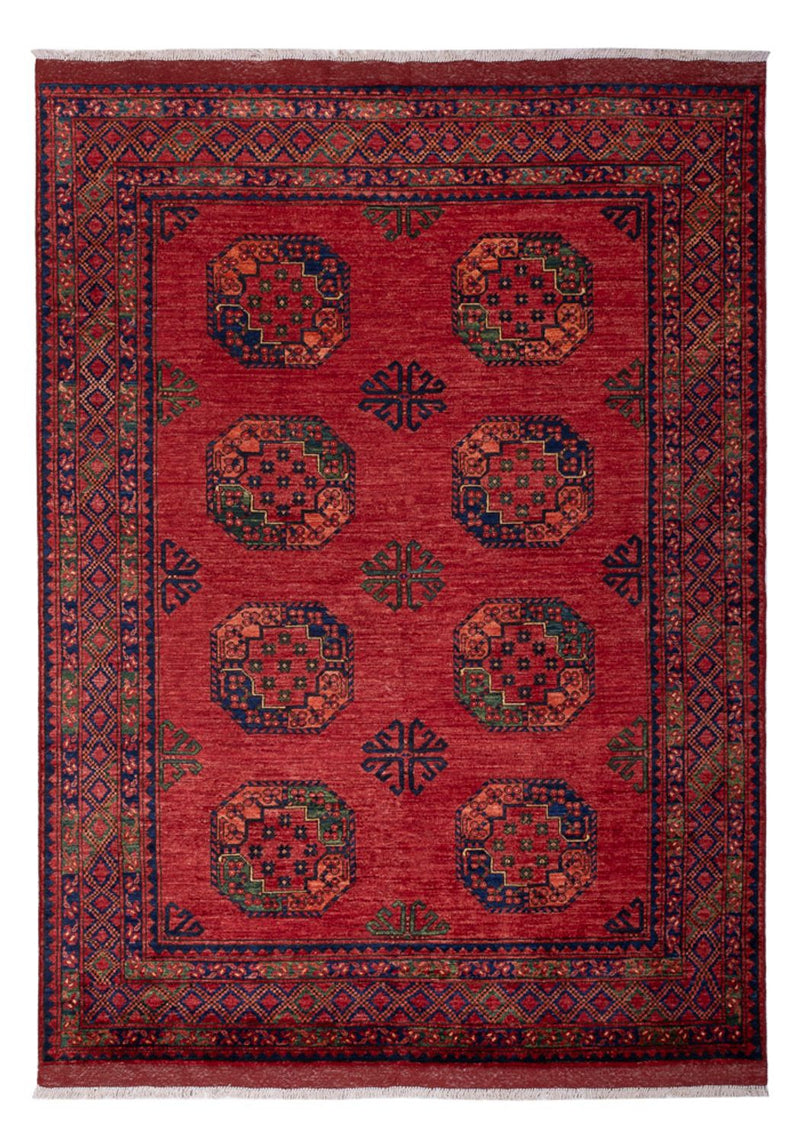 Afghan Teppich - Kunduz - 246 x 180 cm - rot