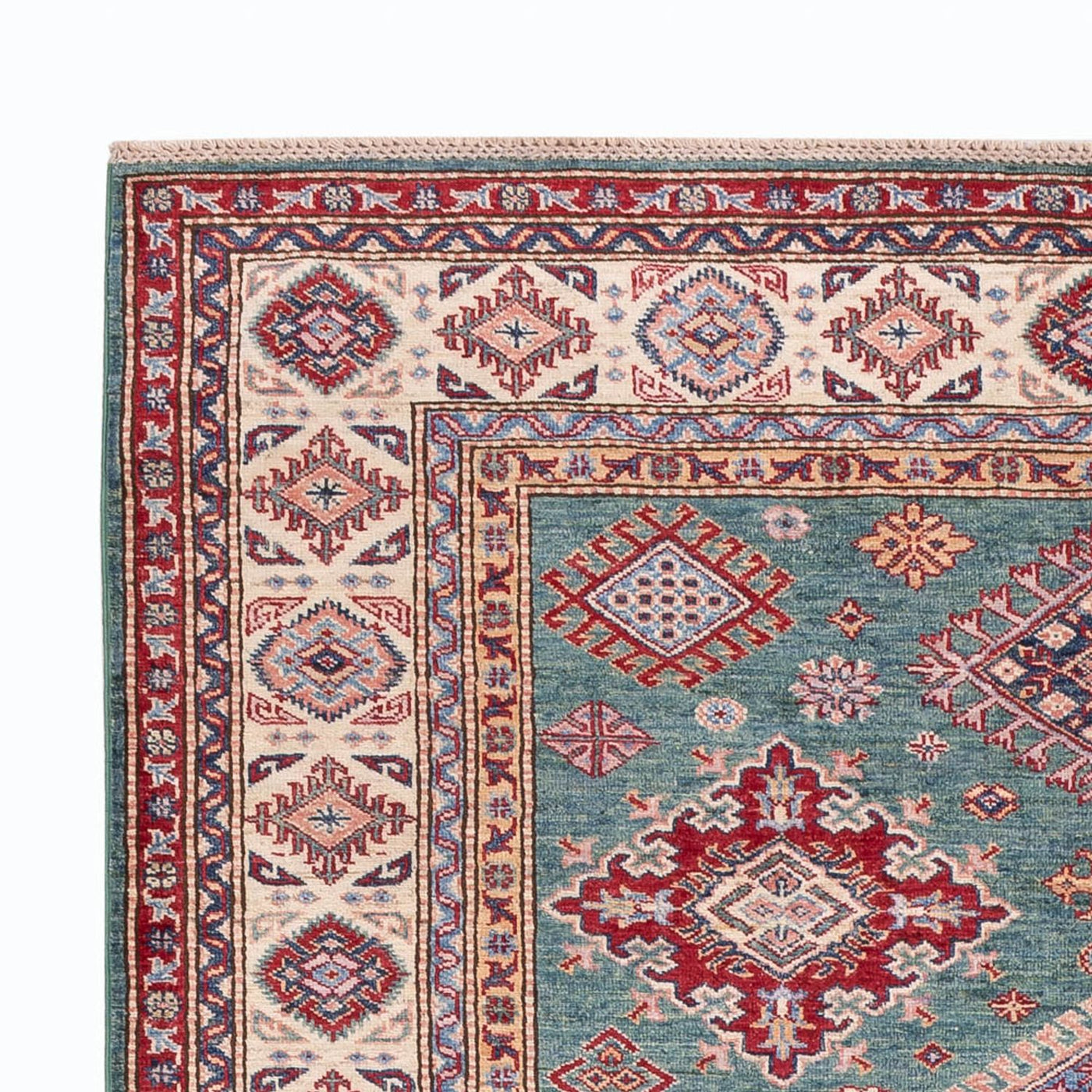 Ziegler Teppich - Kazak - 241 x 176 cm - grün