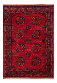 Tappeto afgano - Kunduz - 242 x 171 cm - rosso