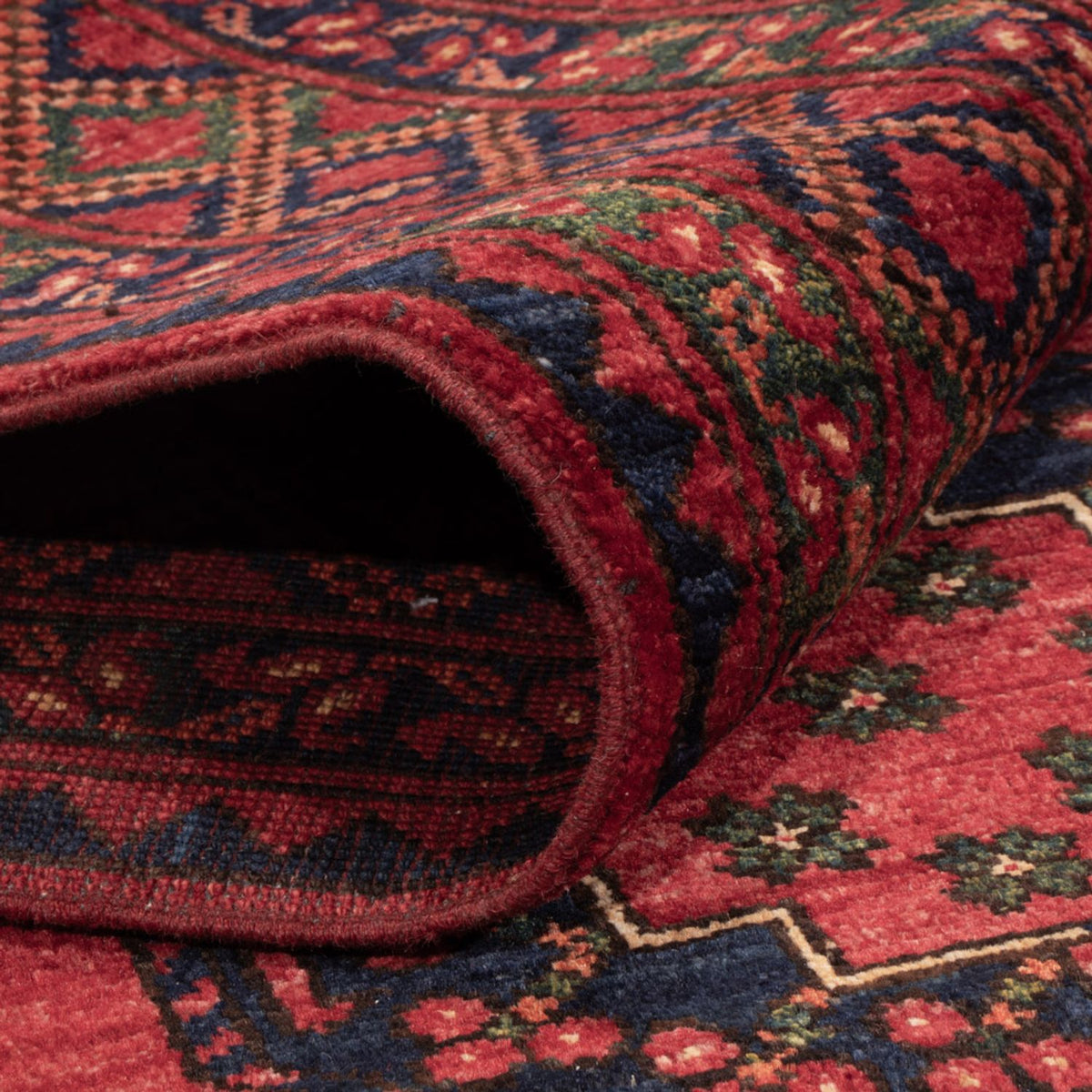 Afghan Teppich - Kunduz - 242 x 171 cm - rot