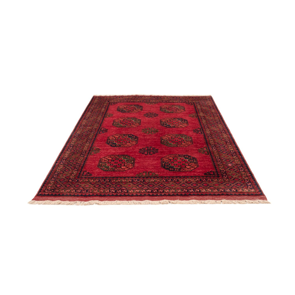 Afghan Teppich - Kunduz - 242 x 171 cm - rot