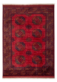 Tapis afghan - Kunduz - 241 x 176 cm - rouge