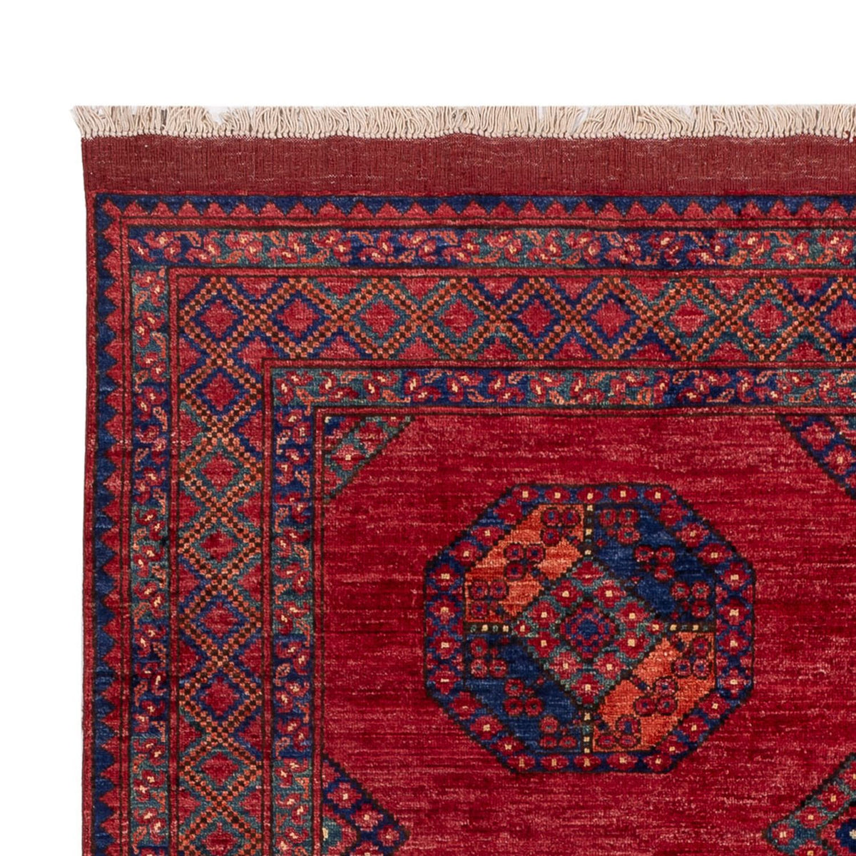 Afghan Teppich - Kunduz - 243 x 177 cm - rot