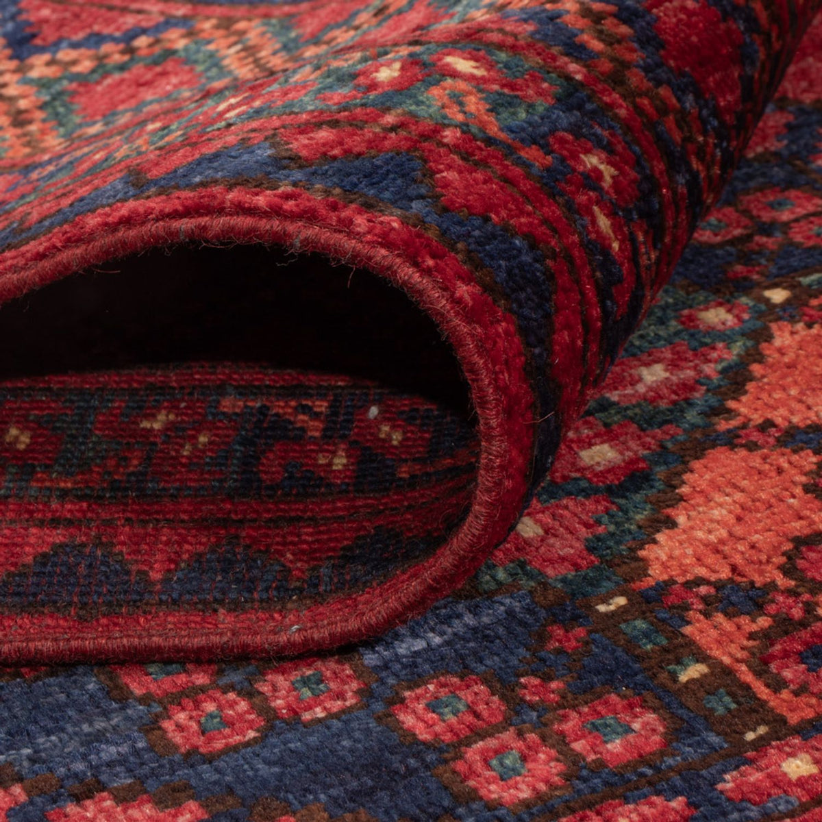 Afghan Teppich - Kunduz - 243 x 177 cm - rot