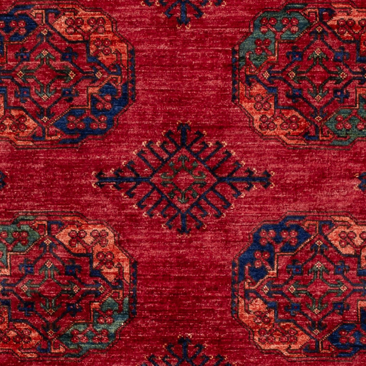 Afghan Teppich - Kunduz - 241 x 174 cm - rot