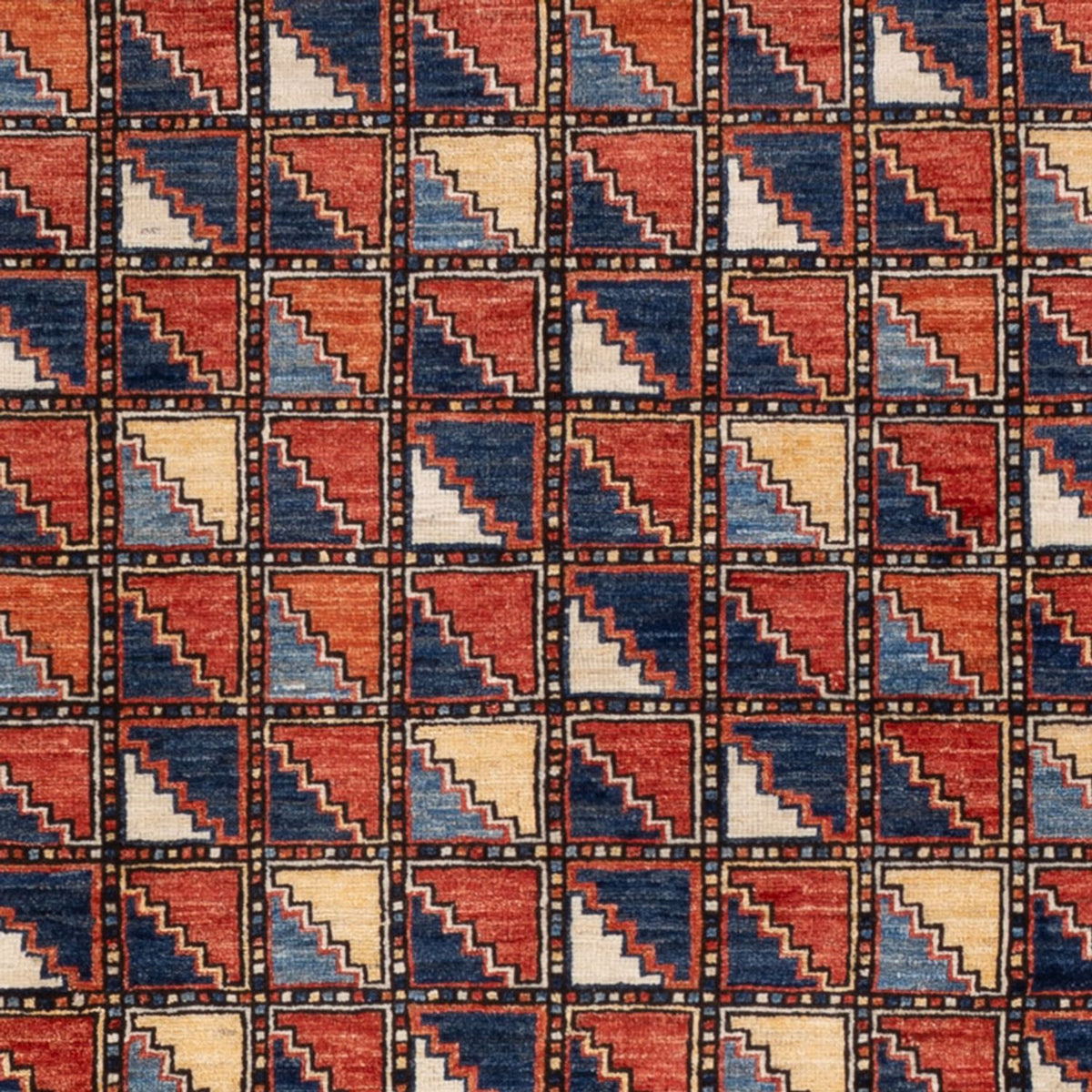 Afghan Teppich - 215 x 176 cm - mehrfarbig