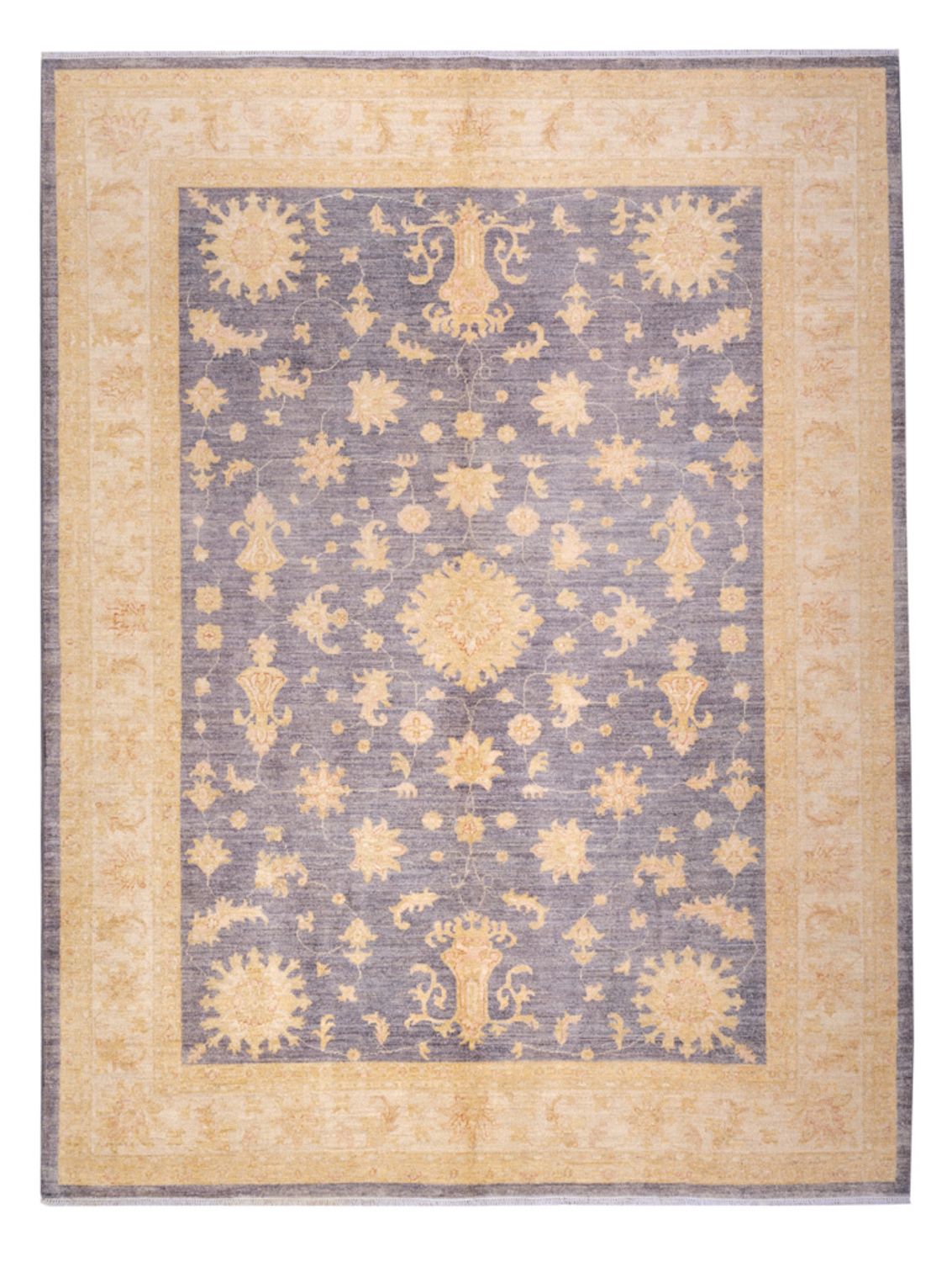 Ziegler Teppich - 287 x 216 cm - seeblau