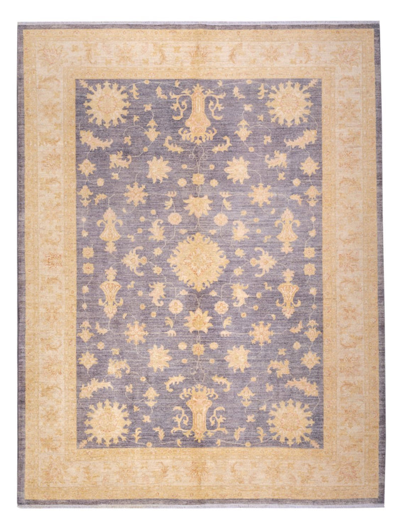 Ziegler Teppich - 287 x 216 cm - seeblau