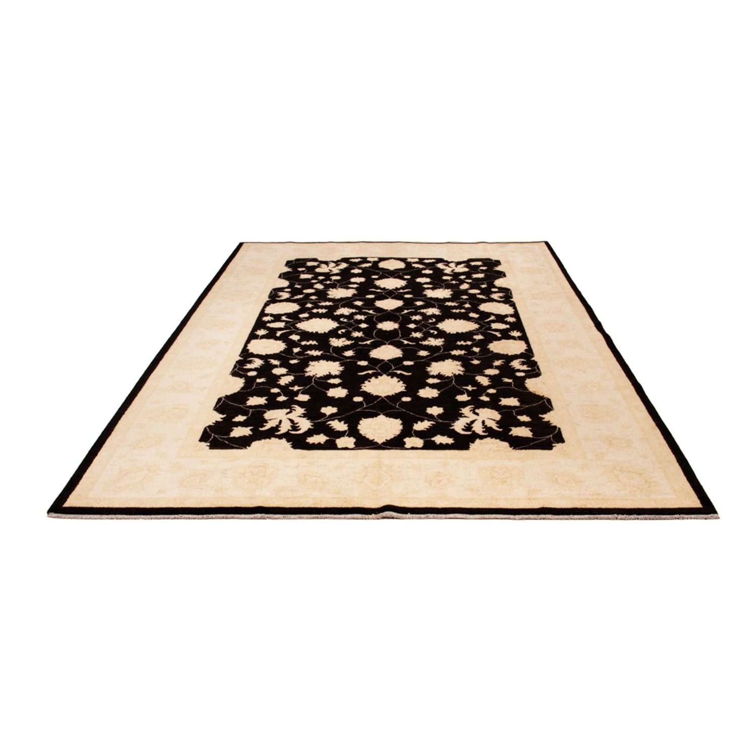 Ziegler Teppich - 291 x 204 cm - schwarz