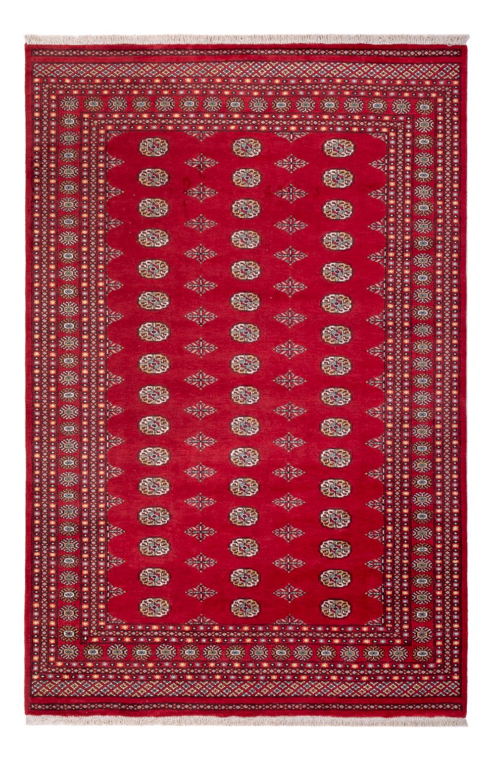 Afghan Teppich - Buchara - 307 x 201 cm - rot
