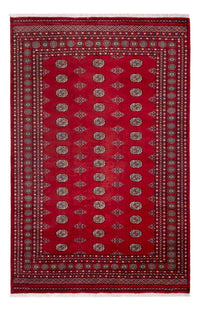 Tapis afghan - Boukhara - 306 x 202 cm - rouge