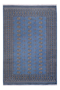 Tapis afghan - Boukhara - 308 x 206 cm - bleu