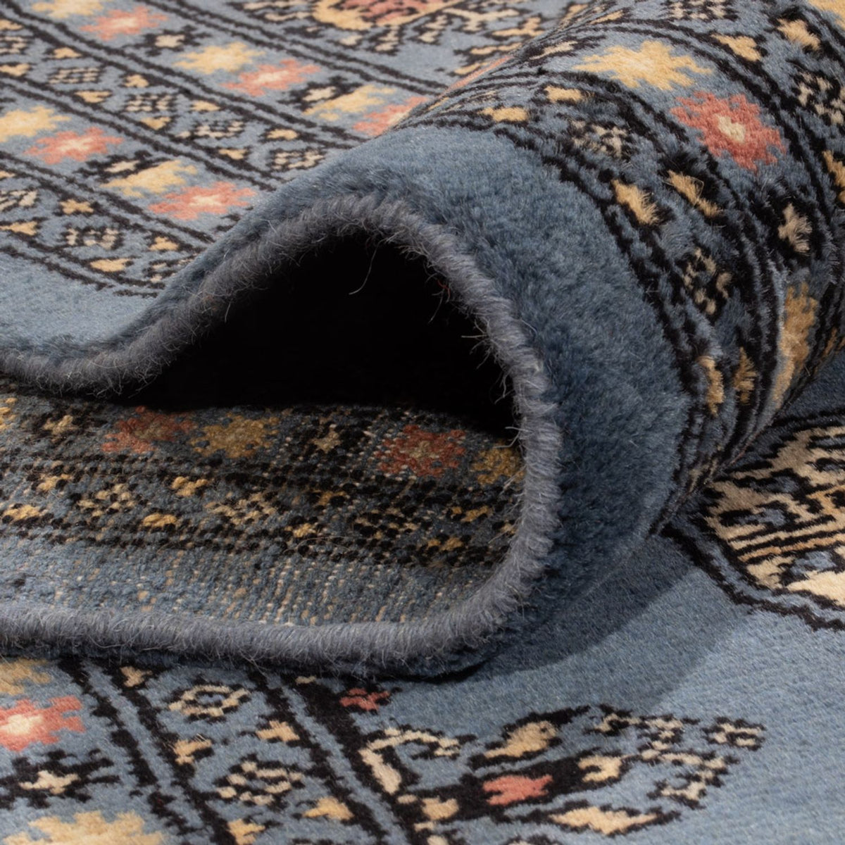 Afghan Teppich - Buchara - 307 x 250 cm - blau