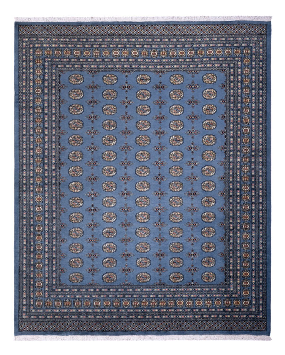 Afghan Teppich - Buchara - 297 x 250 cm - blau