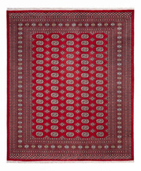 Tapis afghan - Boukhara - 296 x 250 cm - rouge