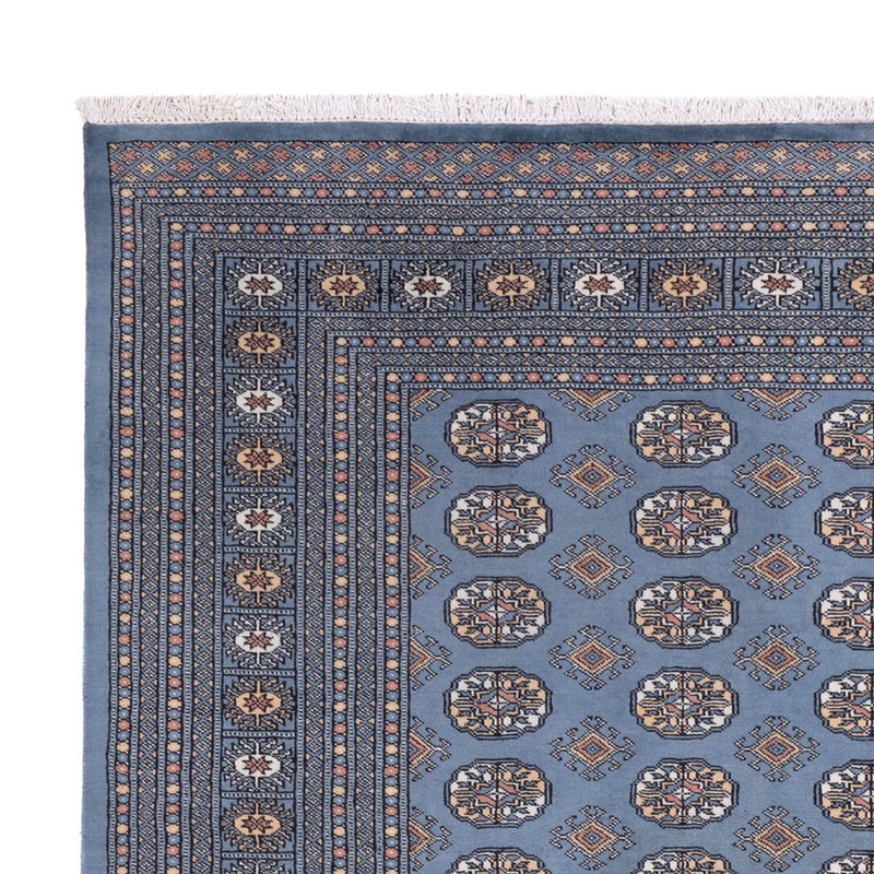 Afghan Teppich - Buchara - 309 x 248 cm - seeblau