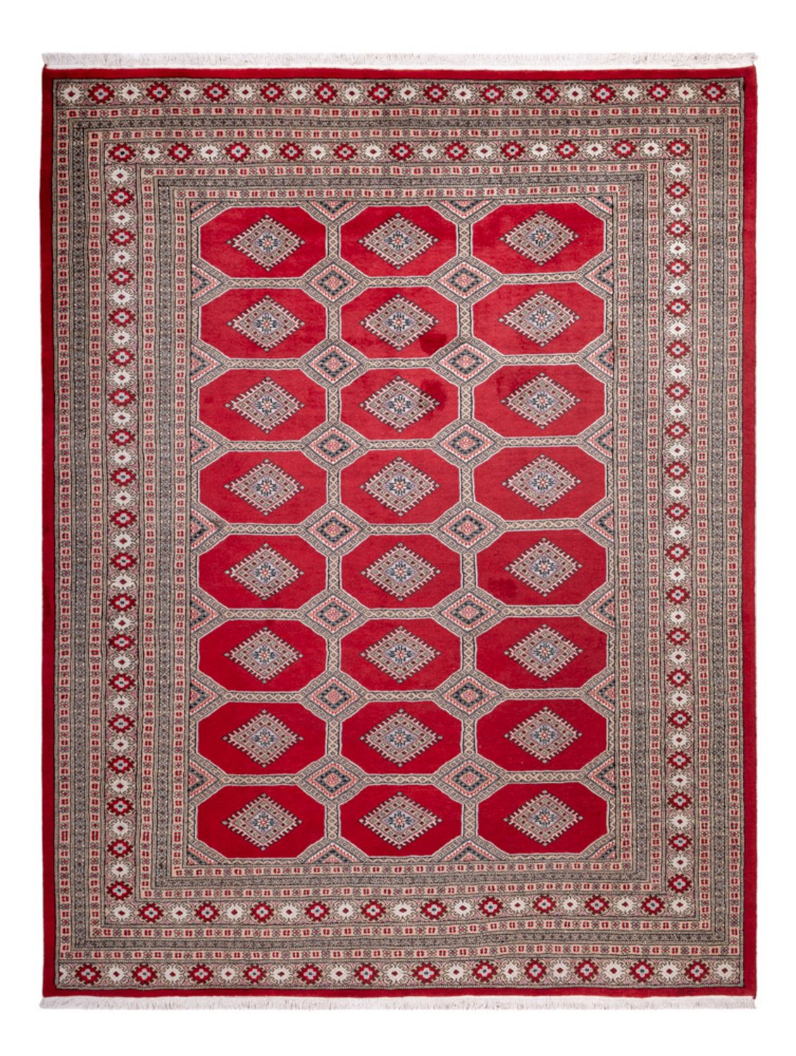 Afghan Teppich - Buchara - 287 x 220 cm - rot