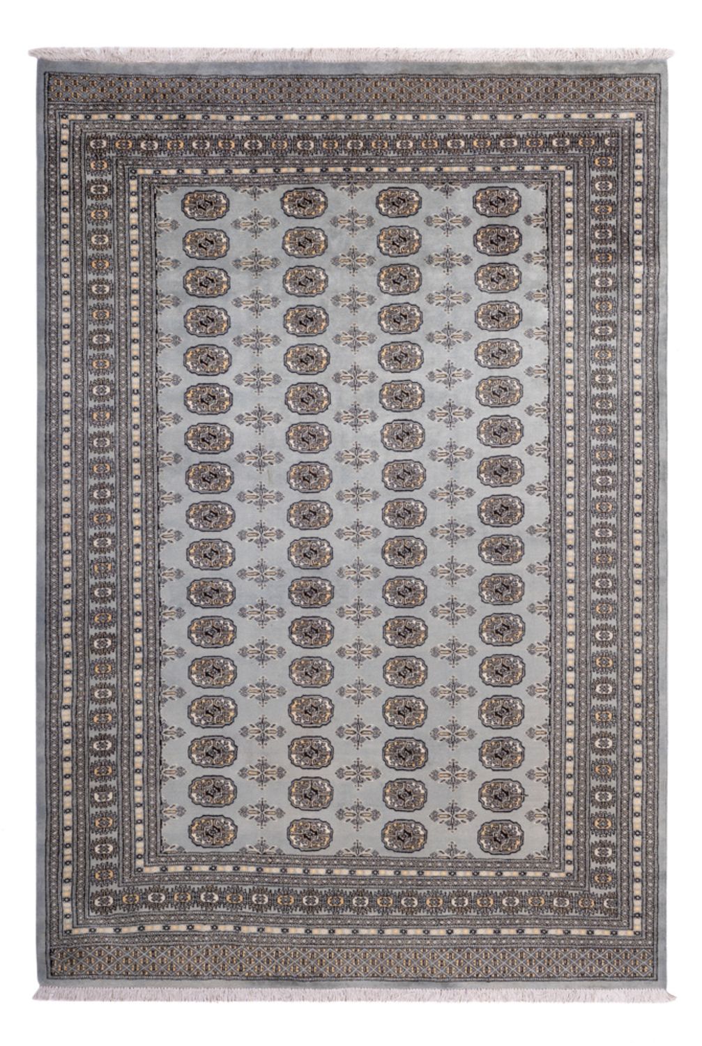 Afghan Teppich - Buchara - 310 x 207 cm - lichtblau