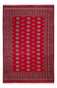 Tapis afghan - Boukhara - 303 x 205 cm - rouge