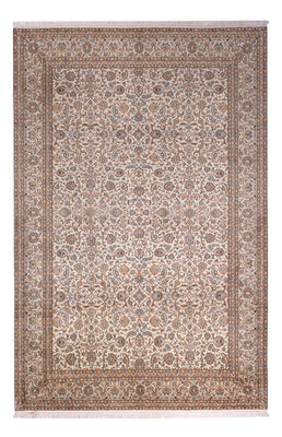 Seidenteppich - Kaschmir Seide - 326 x 216 cm - dunkelbeige