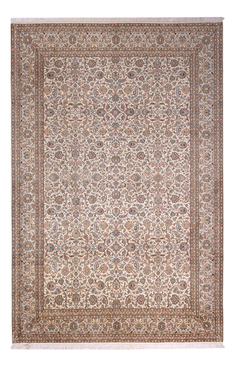 Seidenteppich - Kaschmir Seide - 326 x 216 cm - dunkelbeige