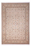 Seta del Kashmir Tappeto 216x318cm - Tappeto orientale - beige scuro - Rettangolo / Beige scuro / 216 x 318 cm Rettangolo
