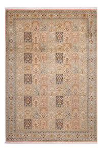 Tapis en soie - Soie du Cachemire - 316 x 220 cm - beige foncé