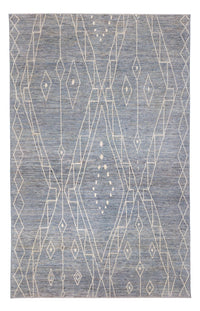 Tapis berbère - 304 x 194 cm - bleu de mer