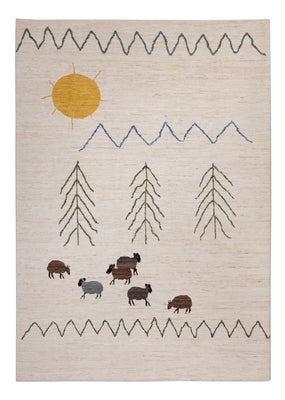 Berber Teppich - 286 x 203 cm - natur