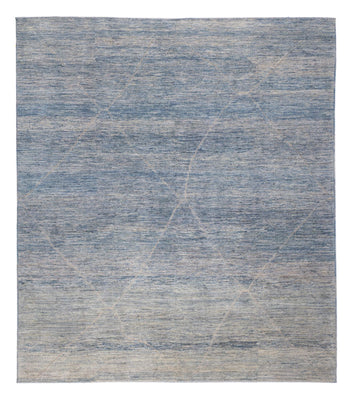 Berber Teppich - 298 x 258 cm - seeblau
