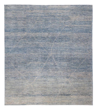 Tapis berbère - 298 x 258 cm - bleu de mer