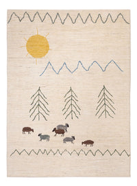 Tapis berbère - 232 x 170 cm - crème